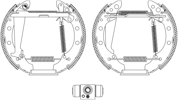 HELLA PAGID stabdžių trinkelių komplektas 8DB 355 004-961